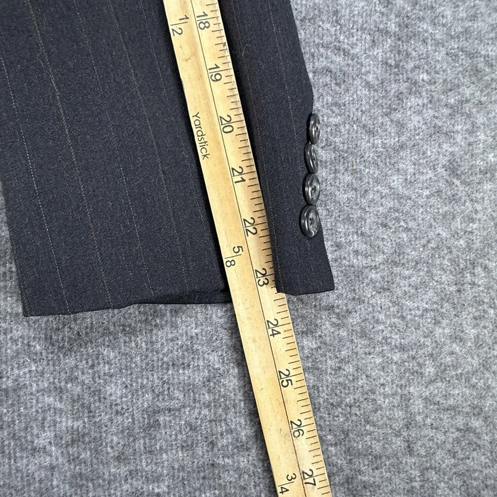 Ralph Lauren Polo University Club Virgin Wool Black Blazer Made In USA, Size 44R